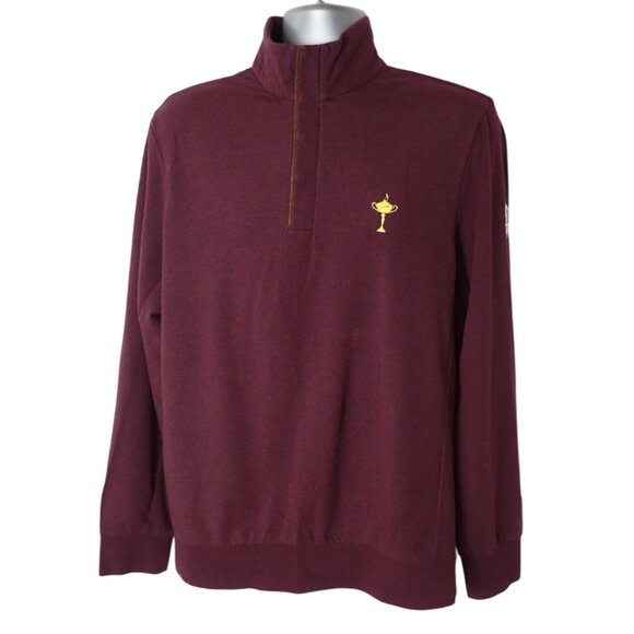 Ralph Lauren Polo Golf‎ 1927 Ryder Cup Trophy  1/4 Zip Pullover Mens L 2018 - Picture 1 of 9